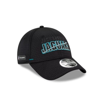 Jacksonville Jaguars Gorra | New Era NFL Official Summer Sideline Stretch Snap 9forty Snapback Cap Mexico - Negros